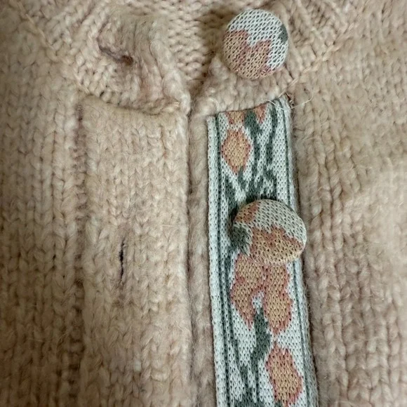 MNG Cardigan Sweater Button Front Cottage Fairy SZ Medium - Picture 3 of 7